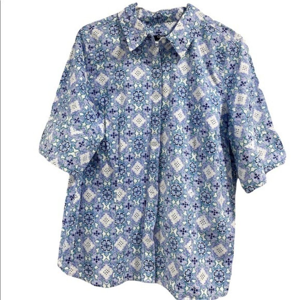 Chadwicks Short Sleeve Button Up Size 18W